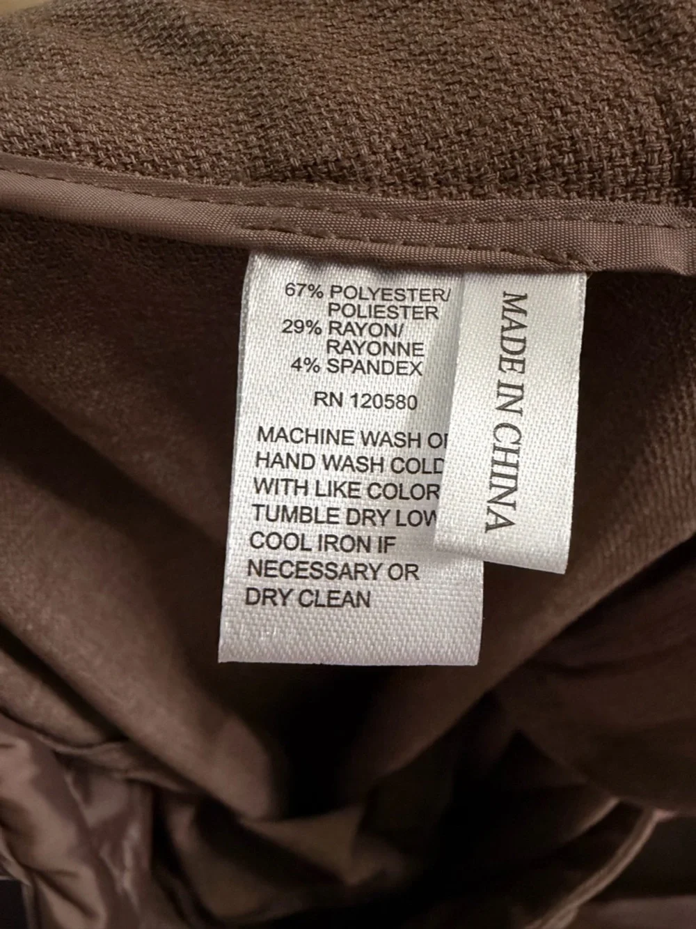 Amanda & Chelsea Brown Straight-Leg Dress Pants - Picture 8 of 11